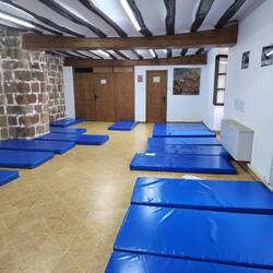 where we slept - I didn't sleep well at all