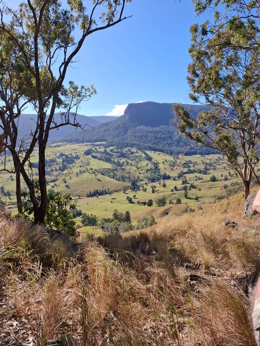 Looking down towards Darlington and Kerry