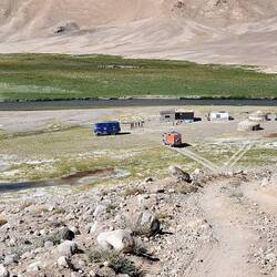 Die heißen Quellen liegen da unten