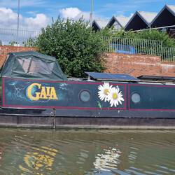 We loved the artwork on this boat on the way in to Gloucester