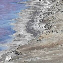 Hier hat sich das Salz schon am Rand abgesetzt - schöne Struktur, nicht?