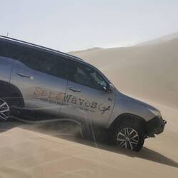 Von außen sieht es auch recht steil aus!