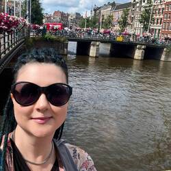 Selfie when we were on the walking tour