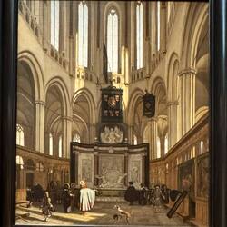 This painting was committed by the son of the sculptor of the tomb depicted. I like the light.