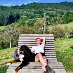 Eine letzte Pause im Abendlicht