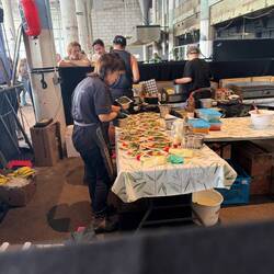 Omelette assembly line