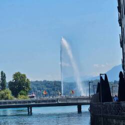 Jet d'Eau, one of the city's landmarks