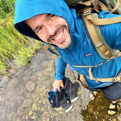 Heute stand bereits die erste Miniflussüberquerung auf dem Programm.