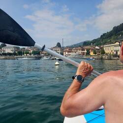 Paddeln und schwimmen...