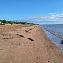 Der Strand bei Ankunft