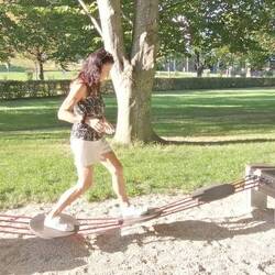 Na gut, dann probiere ich doch allein, die Outdoor Bewegungsangebote😉