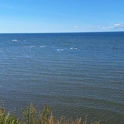 Ostsee, hinterm Horizont ist Finnland oder Schweden