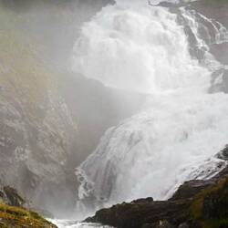 Wasserfall von Nahem
