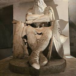 Holger Danske, ready to awaken and defend Denmark in its greatest hour of need.