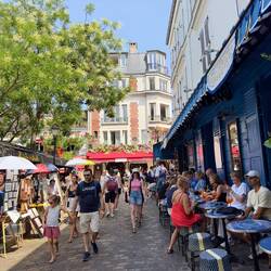 Street scenes in Montmartre.