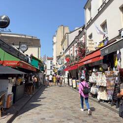 Street scenes in Montmartre.