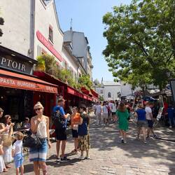 Street scenes in Montmartre.
