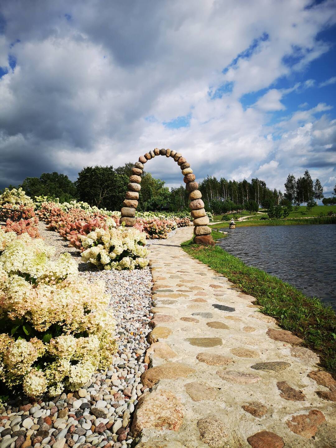At the Hydrangeas Park