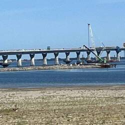A Danish bridge being built