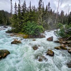 Confluence of Asulkan Brook and Illecillewaet River