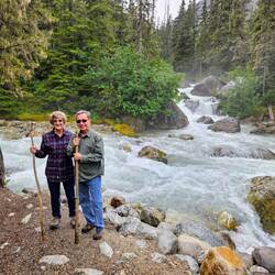 Me and Charlie next to the two rivers