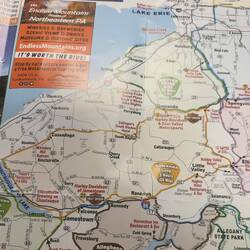 We followed the yellow route, 556kms total from Hamilton to Buffalo, Gowanda, Jamestown, Zoar Valley