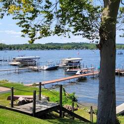 Bemus Point, so much of the route was alongside streams, rivers and lakes