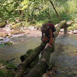 Bianca hat die Challenge trockene Füße zu behalten😅