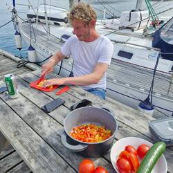 Vorbereitung Schichtsalat
