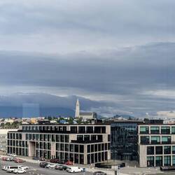 The view from the balcony.