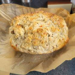 Cool and rainy so I baked more bread.