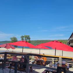 Our view from Split Rail Brewery.