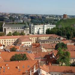 Blick auf Kathedralenplatz und Gediminas-Turm rechts