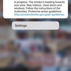 The slightly worrying but ultimately unheeded alert