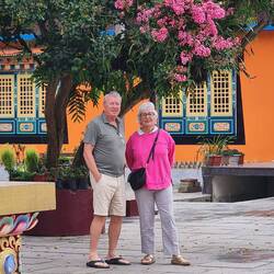 Some shade at the Budhist temple