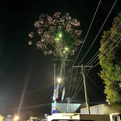 Das allabendliche Feuerwerk