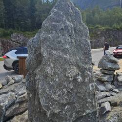 Margie added one more stone to the cairn.
