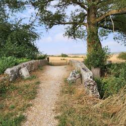 Medieval bridge, built by San Juan de Ortega