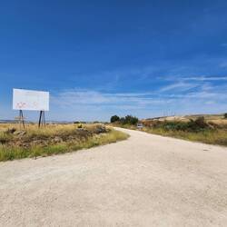 Nice path, a mine to the right, but the Star of David equals the Swastika? Anti-Semitism lives here