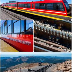 The Cog Railway — at the summit.