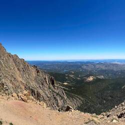 Bottomless Pit ... on the way down from the summit of Pikes Peak.
