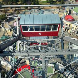 On the Riesenrad Ferris wheel