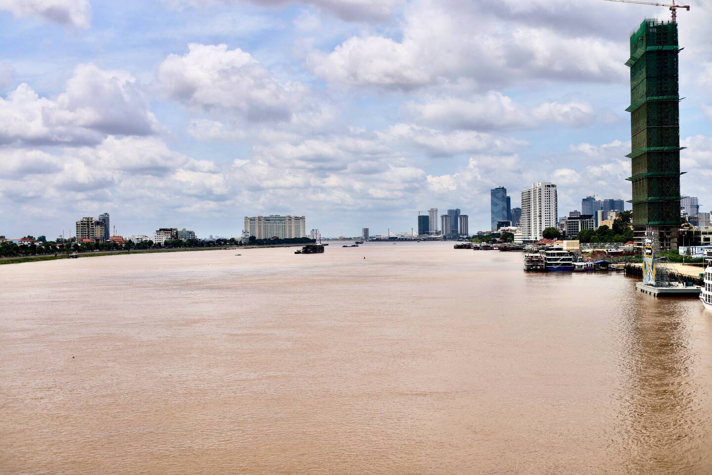 Heute Morgen beim überqueren des Mekong.