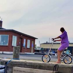 Mit dem Faltrad an den Strand