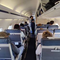 Das kleine süße Flugzeug, das uns nach Kapstadt gebracht hat