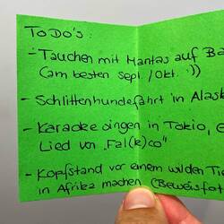 Punkt 4 wird gleich umgesetzt...