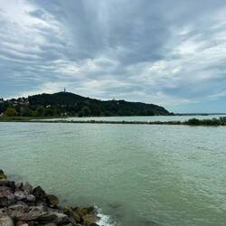 Balaton is a long, skinny lake