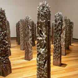 Wood sculptures from the Art gallery