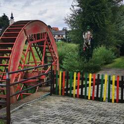 Das gewählte Restaurant lag an einer Mühle