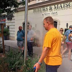 Überall kann man sich erfrischen